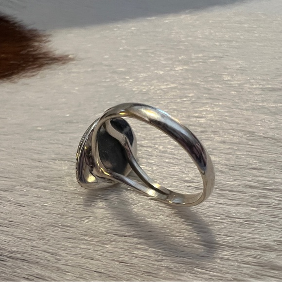 ❤️ Kingman Turquoise 925 Teardrop Beaded Style Ring Southwestern Navajo Size 6 - Picture 9 of 14